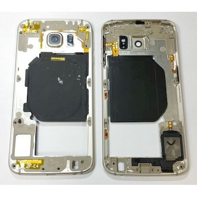 samsung galaxy s6 g920 middle frame cover gold - Network Shop