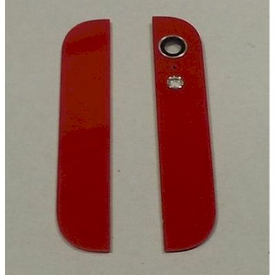 vetri cover posteriore con lenti rosso per iphone 5
