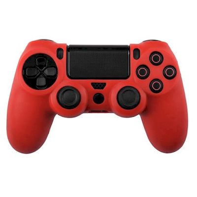 COVER IN SILICONE ROSSO PER CONTROLLER PS4 DUAL SHOCK 4