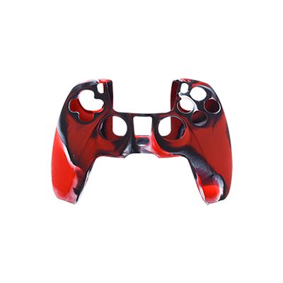 CONTROLLER SILICON CASE FOR PS5 DUAL SENSE CAMO RED - NETWORK SHOP