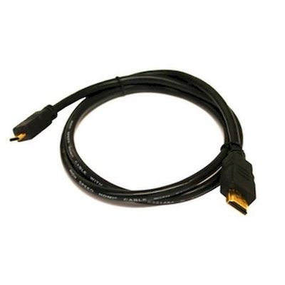 VIDEO CABLE HDMI A MALE / MINI HDMI C MALE 1 MT GOLDEN WITH ETHERNET - NETWORK S