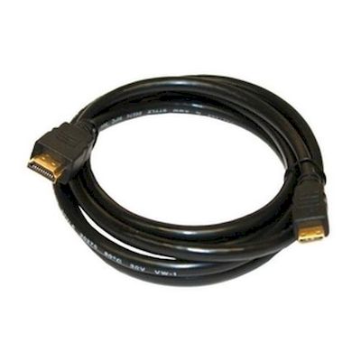 VIDEO CABLE HDMI A MALE / MINI HDMI C MALE 2 MT GOLDEN WITH ETHERNET - REEKIN