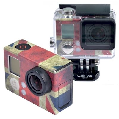 RETRO UK FLAG PATTERN STICKER FOR GOPRO HERO 3 - 3+ - NETWORK SHOP