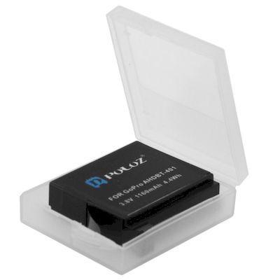 HARD PLASTIC TRANSPARENT BATTERY STORAGE BOX FOR GOPRO HERO4 BATTERY AHDBT-401 -