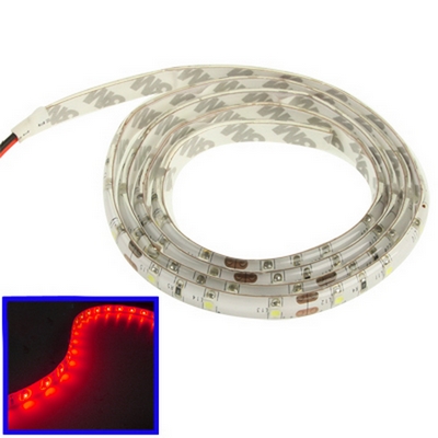 60 LED 3528 SMD WATERPROOF FLEXIBLE STRIP RED LIGHT 12V 1M 5 PZ - NETWORK SHOP