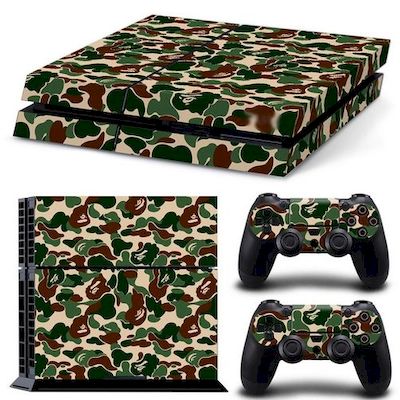 set adesivi pattern series decals skin vinyl camouflage per console ps4