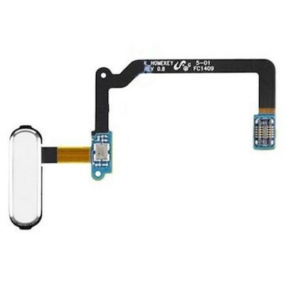 REPLACEMENT HOME BUTTON FLEX WHITE FOR SAMSUNG GALAXY S5 G900 G800 - NETWORK SHO