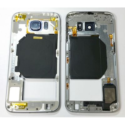 SAMSUNG GALAXY S6 G920 MIDDLE FRAME COVER BLUE - NETWORK SHOP