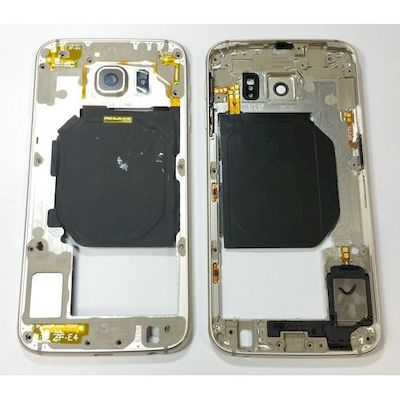SAMSUNG GALAXY S6 G920 MIDDLE FRAME COVER GOLD - NETWORK SHOP