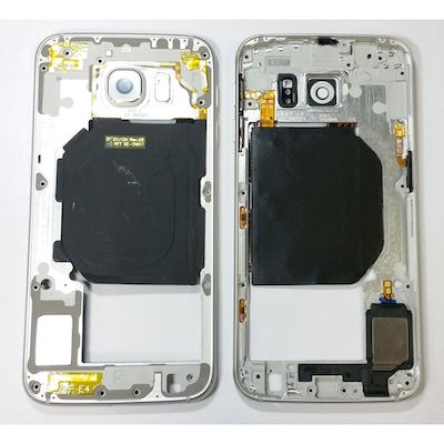 SAMSUNG GALAXY S6 G920 MIDDLE FRAME COVER WHITE - NETWORK SHOP