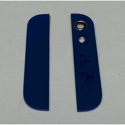 vetri cover posteriore con lenti blu per iphone 5