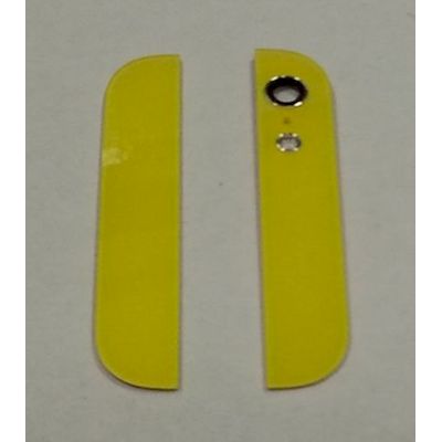 vetri cover posteriore con lenti giallo per iphone 5