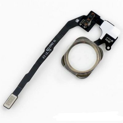 IPHONE 5S - SE HOME BUTTON PCB FLEX WHITE SILVER - NETWORK SHOP