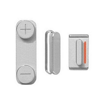 IPHONE 5 POWER VOLUME MUTE BUTTONS SILVER - NETWORK SHOP