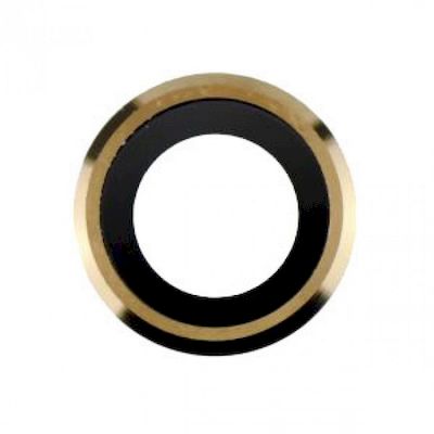 IPHONE 6 - 6S REPLACEMENT REAR CAMERA HOLDER WITH LENS GOLD - NETWORK SHOP