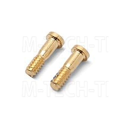 BOTTOM SCREW SET GOLD 2PCS FOR IPHONE 6 - 6 PLUS - 6S - 6S PLUS - NETWORK SHOP