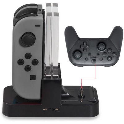 CHARGING DOCK JOY-CON AND PRO CONTROLLER DOBE FOR NINTENDO SWITCH - DOBE