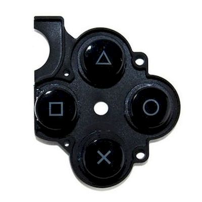 PSP 2000 / 3000 KEYSTOKE WITH D-PAD RUBBER ORIGINAL SONY BLACK - NETWORK SHOP
