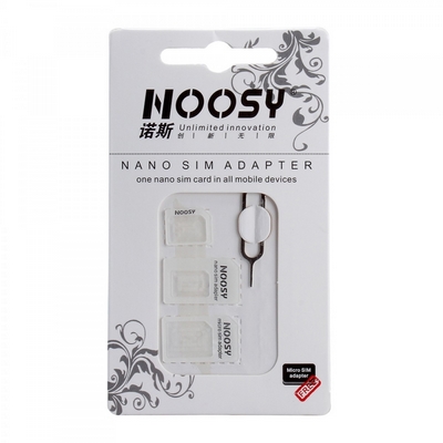 IPHONE - IPAD STANDARD NANO MICRO SIM ADAPTER SET WHITE - NETWORK SHOP